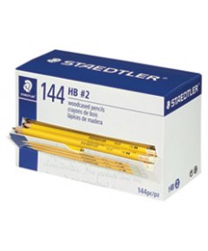 Woodcase Pencil, HB (#2), Black Lead, Yellow Barrel, 144/Pack