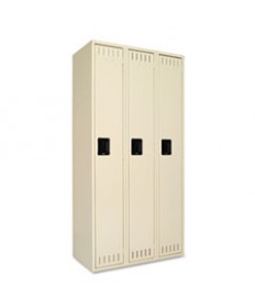 Single Tier Locker, 12w X 18d X 72h, Medium Gray