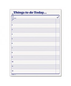 "Things To Do Today" Daily Agenda Pad, 8 1/2 X 11, 100 Forms