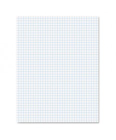 QUADRILLE PADS, 4 SQ/IN QUADRILLE RULE, 8.5 X 11, WHITE, 50 SHEETS