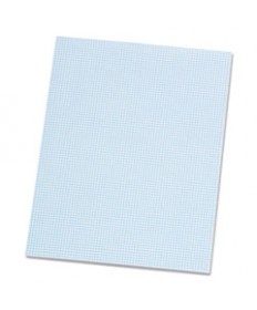 QUADRILLE PADS, 8 SQ/IN QUADRILLE RULE, 8.5 X 11, WHITE, 50 SHEETS
