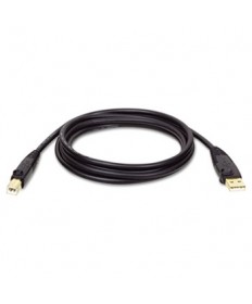 USB 2.0 A/B CABLE (M/M), 10 FT., BLACK