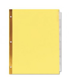 DELUXE EXTENDED INSERTABLE TAB INDEXES, 5-TAB, 11 X 8.5, BUFF, 24 SETS