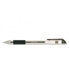 COMFORT GRIP STICK GEL PEN, MEDIUM 0.7MM, BLACK INK, CLEAR BARREL, DOZEN