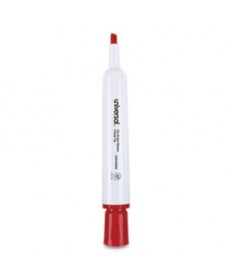 DRY ERASE MARKER, BROAD CHISEL TIP, RED, DOZEN