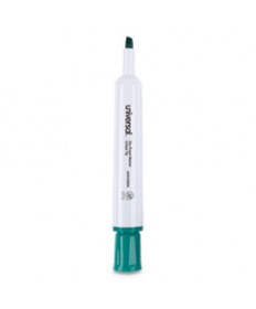 DRY ERASE MARKER, BROAD CHISEL TIP, GREEN, DOZEN