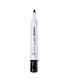 DRY ERASE MARKER, MEDIUM BULLET TIP, BLACK, DOZEN