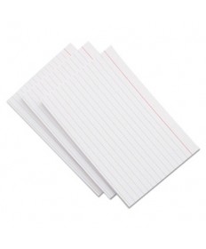 Ruled Index Cards, 4 X 6, White, 100/pack