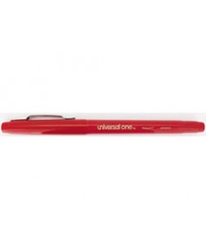 STICK POROUS POINT PEN, MEDIUM 0.7MM, RED INK/BARREL, DOZEN