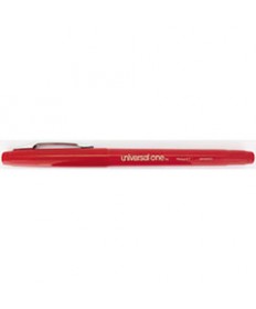 STICK POROUS POINT PEN, MEDIUM 0.7MM, RED INK/BARREL, DOZEN