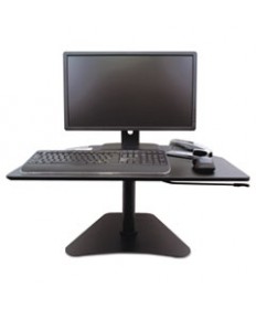 DC200 HIGH RISE COLLECTION ADJUSTABLE STAND-UP DESK CONVERTER, 28" X 23" X 12" TO 16.75", BLACK