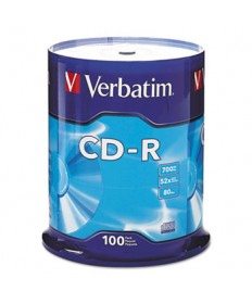 Cd-R Discs, 700mb/80min, 52x, Spindle, Silver, 100/pack