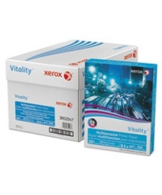 Vitality Multipurpose Print Paper, 92 Bright, 20 lb Bond Weight, 8.5 x 11, White, 500 Sheets/Ream, 10 Reams/Carton
