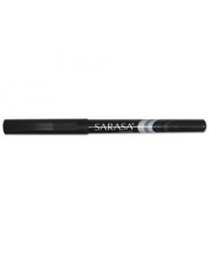 SARASA STICK POROUS POINT PEN, FINE 0.8MM, BLACK INK/BARREL, DOZEN