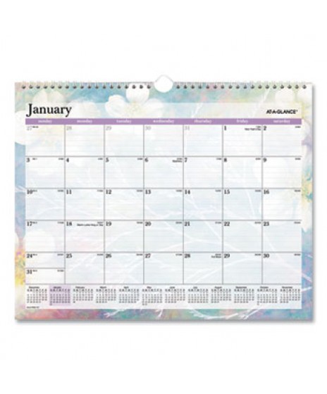 AT-A-GLANCE Reversible Vertical-Horizontal Yearly Wall Calendar