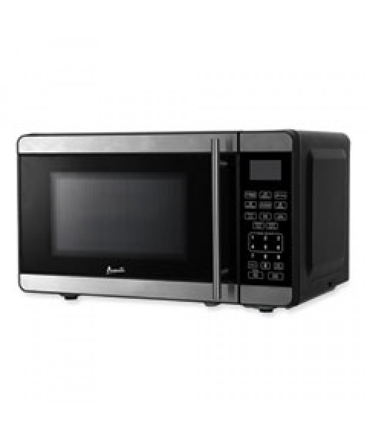 Microwave Oven, 700 Watts, Stainless Steel/Black 0.7 Cubic Foot
