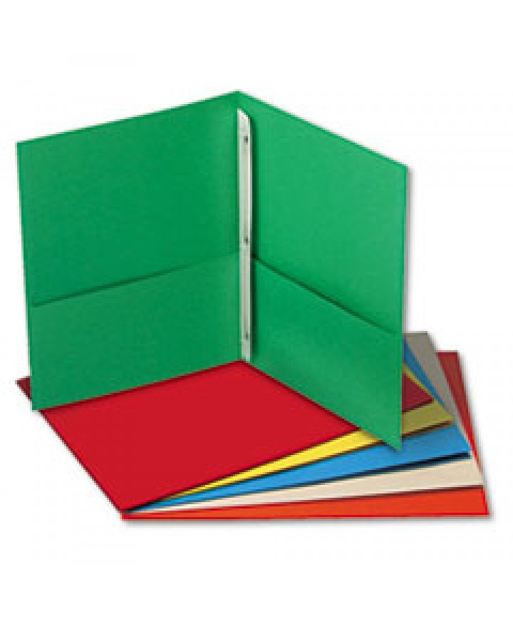 Paper Report Cover, Tang Clip, Letter, 1/2